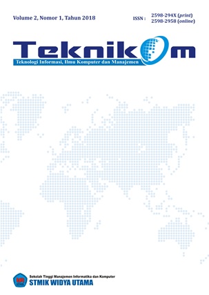 Teknikom Vol 2 No 1 2018